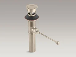 Premier pop-up drain, exposed, with overflow