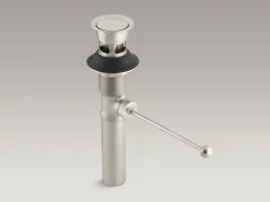 Premier pop-up drain, exposed, with overflow