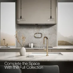Pull-down kitchen sink faucet with two-function sprayhead