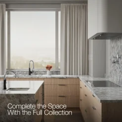 Pull-down kitchen sink faucet with three-function sprayhead