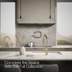 Pull-down kitchen sink faucet with two-function sprayhead