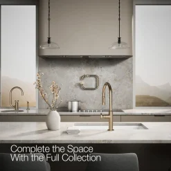 Pull-down kitchen sink faucet with two-function sprayhead
