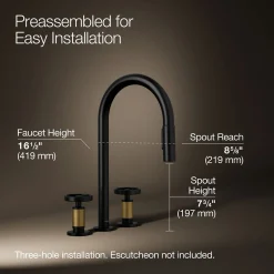 Pull-down kitchen sink faucet with two-function sprayhead
