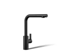 Pull-out kitchen sink faucet with two-function sprayhead