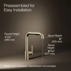 Pull-out kitchen sink faucet with three-function sprayhead
