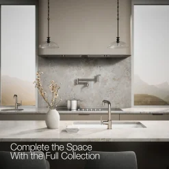 Pull-out kitchen sink faucet with three-function sprayhead