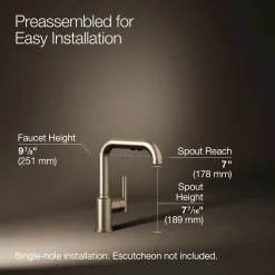 Pull-out kitchen sink faucet with three-function sprayhead