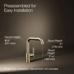 Pull-out kitchen sink faucet with three-function sprayhead