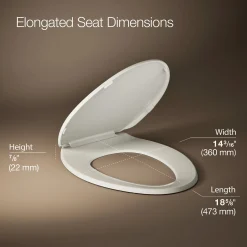 Quick-Release™ elongated toilet seat
