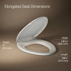 Quick-Release™ elongated toilet seat