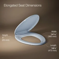 Quick-Release™ elongated toilet seat