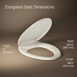 Quick-Release™ elongated toilet seat