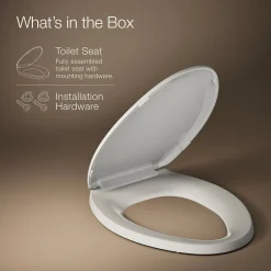 Quick-Release™ elongated toilet seat