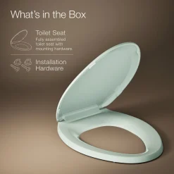 Quick-Release™ elongated toilet seat