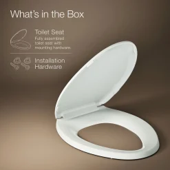 Quick-Release™ elongated toilet seat