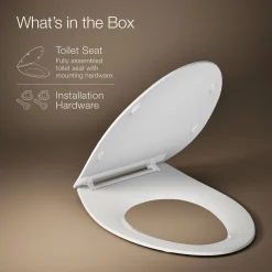 Quiet-Close™ elongated toilet seat