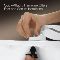 Quiet-Close™ elongated toilet seat