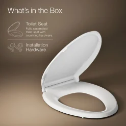 ReadyLatch® Quiet-Close™ elongated toilet seat