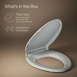 ReadyLatch® Quiet-Close™ elongated toilet seat