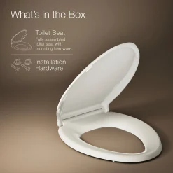 ReadyLatch® Quiet-Close™ elongated toilet seat