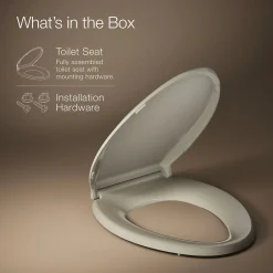 ReadyLatch® Quiet-Close™ elongated toilet seat