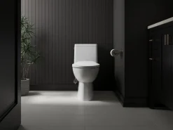 ReadyLatch® Quiet-Close™ elongated toilet seat