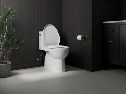 ReadyLatch® Quiet-Close™ elongated toilet seat