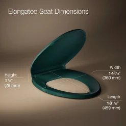 ReadyLatch® Quiet-Close™ elongated toilet seat