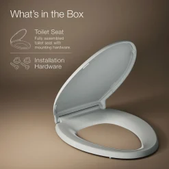 ReadyLatch® Quiet-Close™ elongated toilet seat