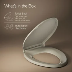 ReadyLatch® Quiet-Close™ elongated toilet seat