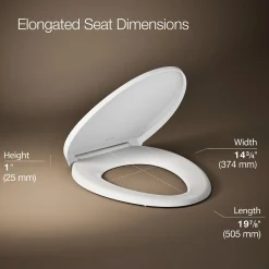 ReadyLatch® Quiet-Close™ elongated toilet seat