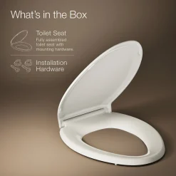 ReadyLatch® Quiet-Close™ elongated toilet seat