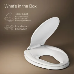 ReadyLatch® Quiet-Close™ elongated toilet seat
