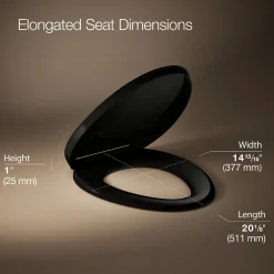 ReadyLatch® Quiet-Close™ elongated toilet seat