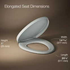 ReadyLatch® Quiet-Close™ elongated toilet seat