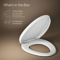 ReadyLatch® Quiet-Close™ elongated toilet seat