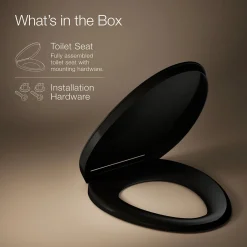 ReadyLatch® Quiet-Close™ elongated toilet seat