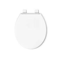 ReadyLatch® Quiet-Close™ round-front toilet seat with antimicrobial agent