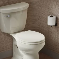 ReadyLatch® Quiet-Close™ round-front toilet seat with antimicrobial agent