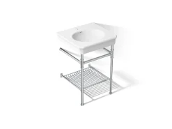 24" rectangular console table bathroom sink