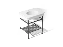 30" rectangular console table bathroom sink