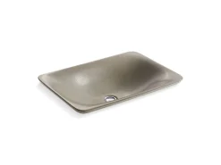 21-1/4" rectangular drop-in bathroom sink, no overflow
