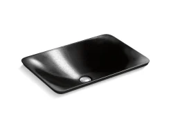 21" rectangular drop-in bathroom sink, no overflow