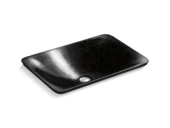 21" rectangular drop-in bathroom sink, no overflow