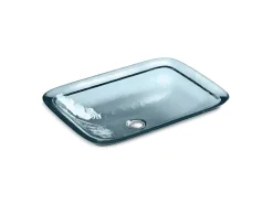 20-3/4" rectangular drop-in bathroom sink, no overflow
