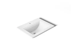 22-3/4" rectangular drop-in bathroom sink