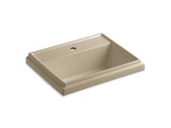 21-3/4" rectangular drop-in bathroom sink