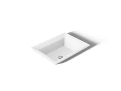 21" rectangular drop-in bathroom sink