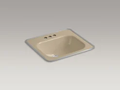 20" rectangular drop-in bathroom sink