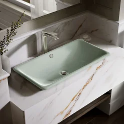 30" rectangular drop-in / undermount / vessel bathroom sink